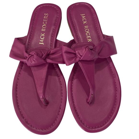 Jack Rogers Women's ABIGAIL Knotted Purple Sandals NEW Size 7.5 - Picture 3 of 9